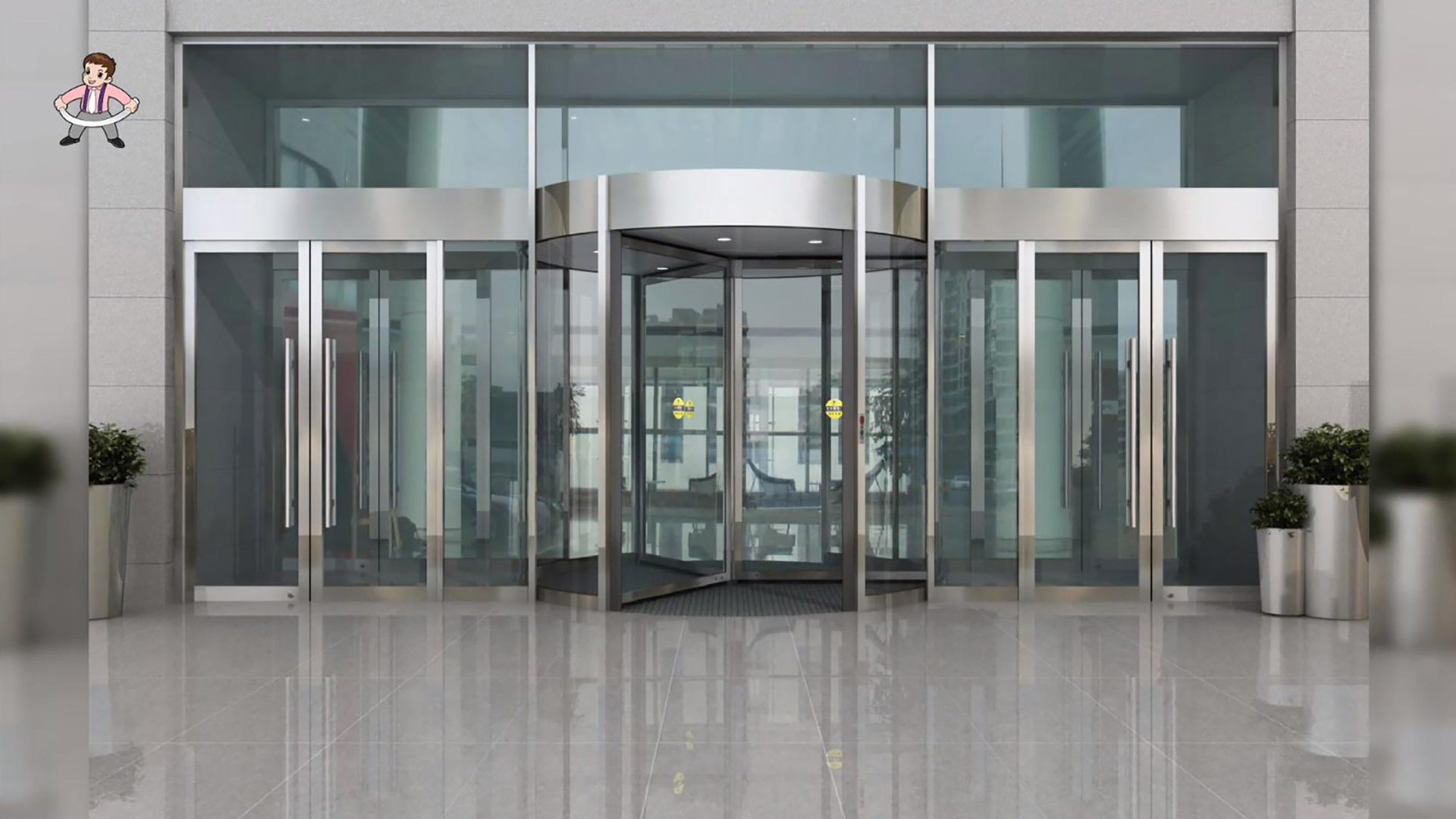 The revolving door gathers various advantages in one