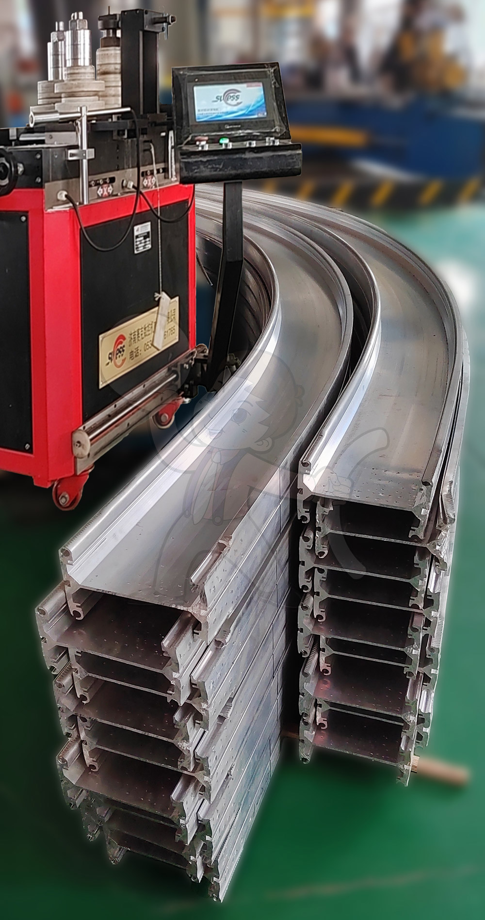 Bending and processing of irregular aluminum profiles