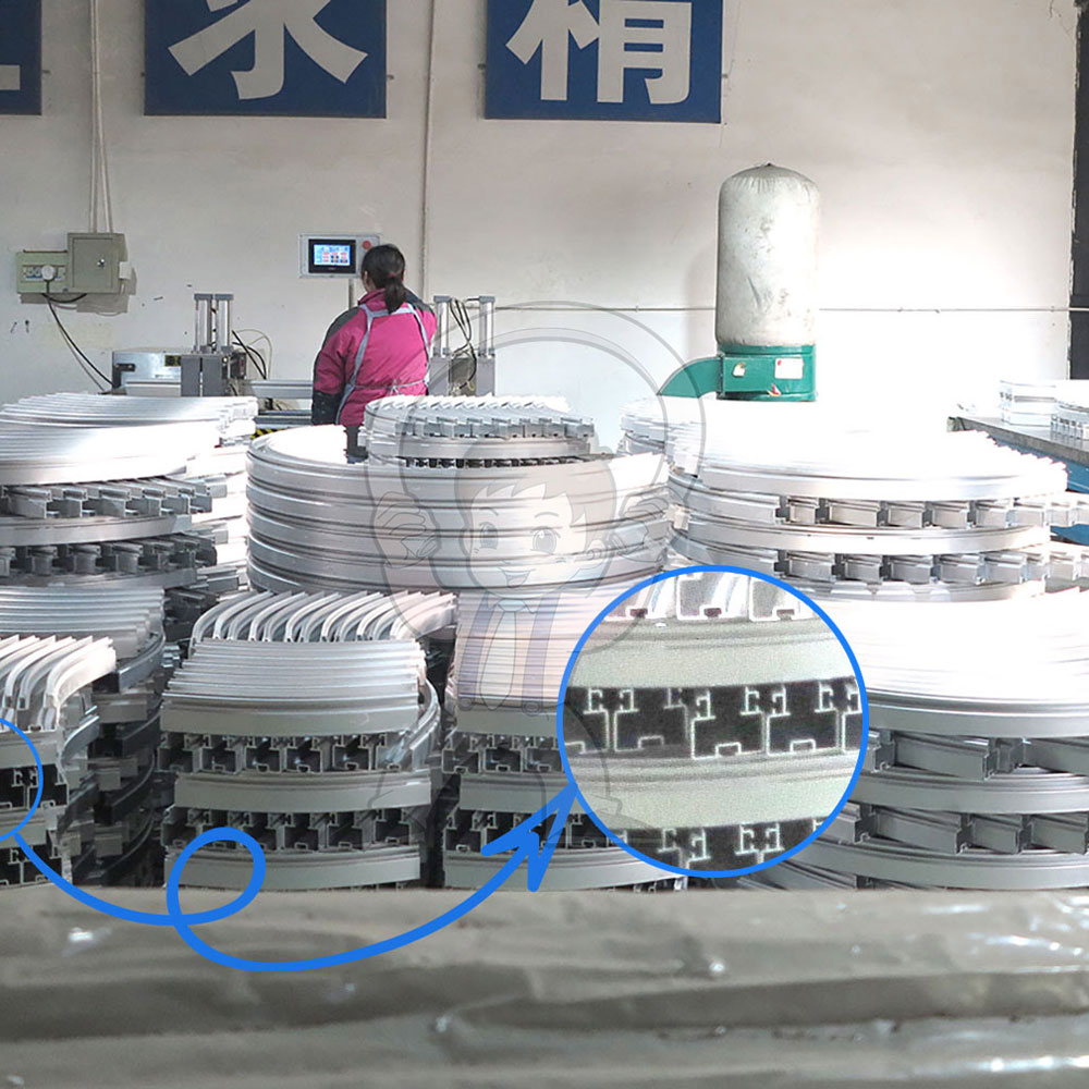 Curved guide rail, curved guide rail, curved guide rail