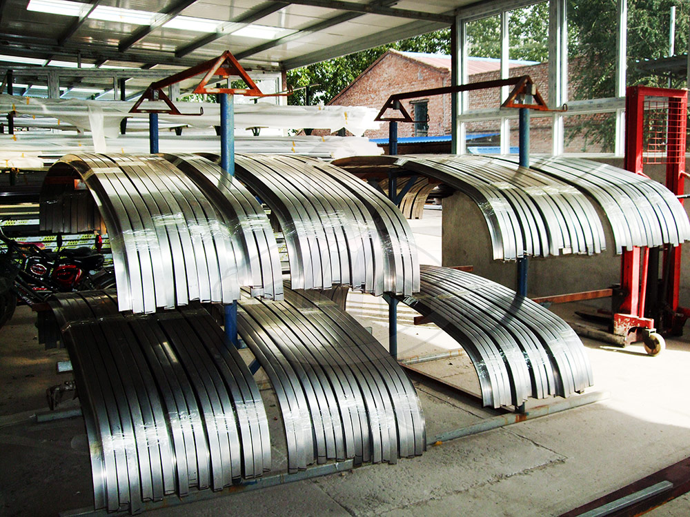High speed railway carriage roof curved beam (stainless steel)