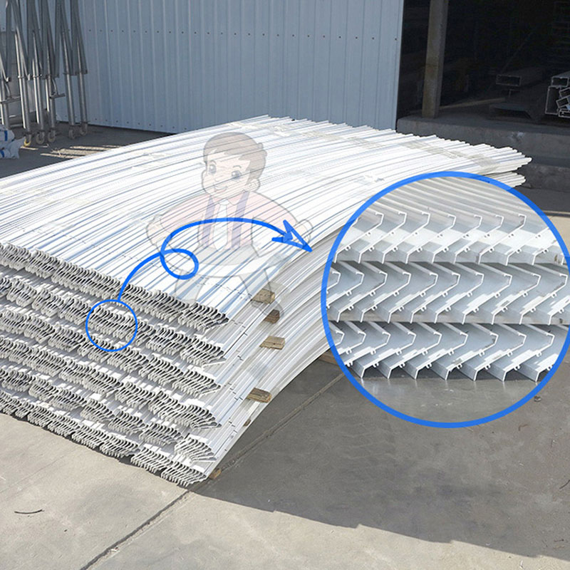 Aluminum louver sheet bending processing