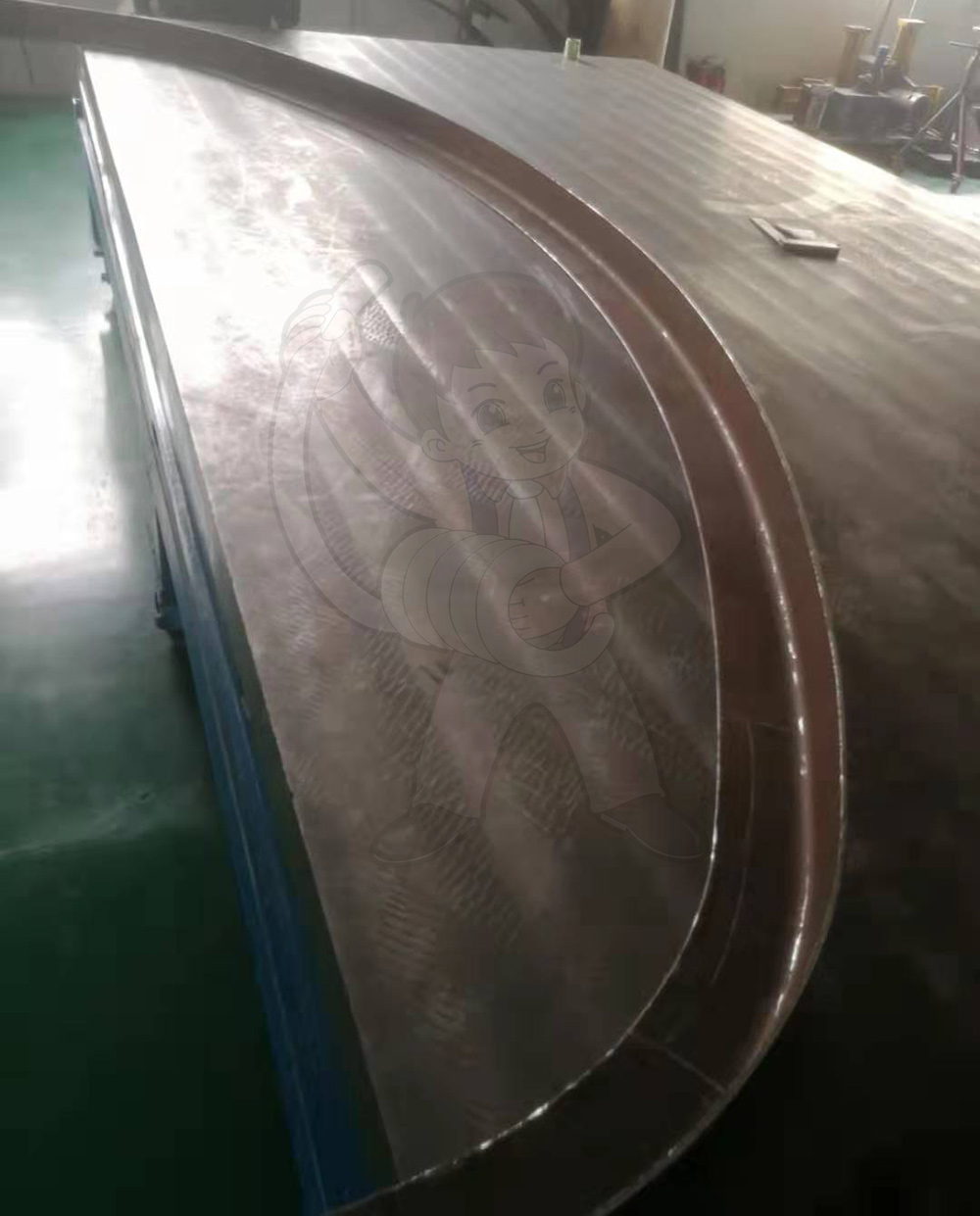Ordinary bus roof curved beam (iron)