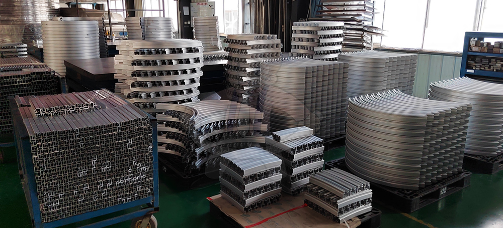 Curved guide rail, curved guide rail, curved guide rail