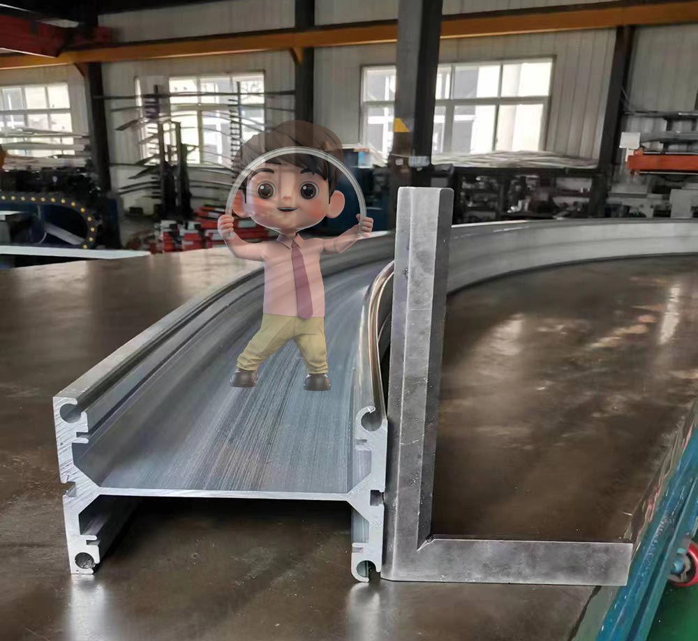 I-shaped aluminum stretch bending for gas film