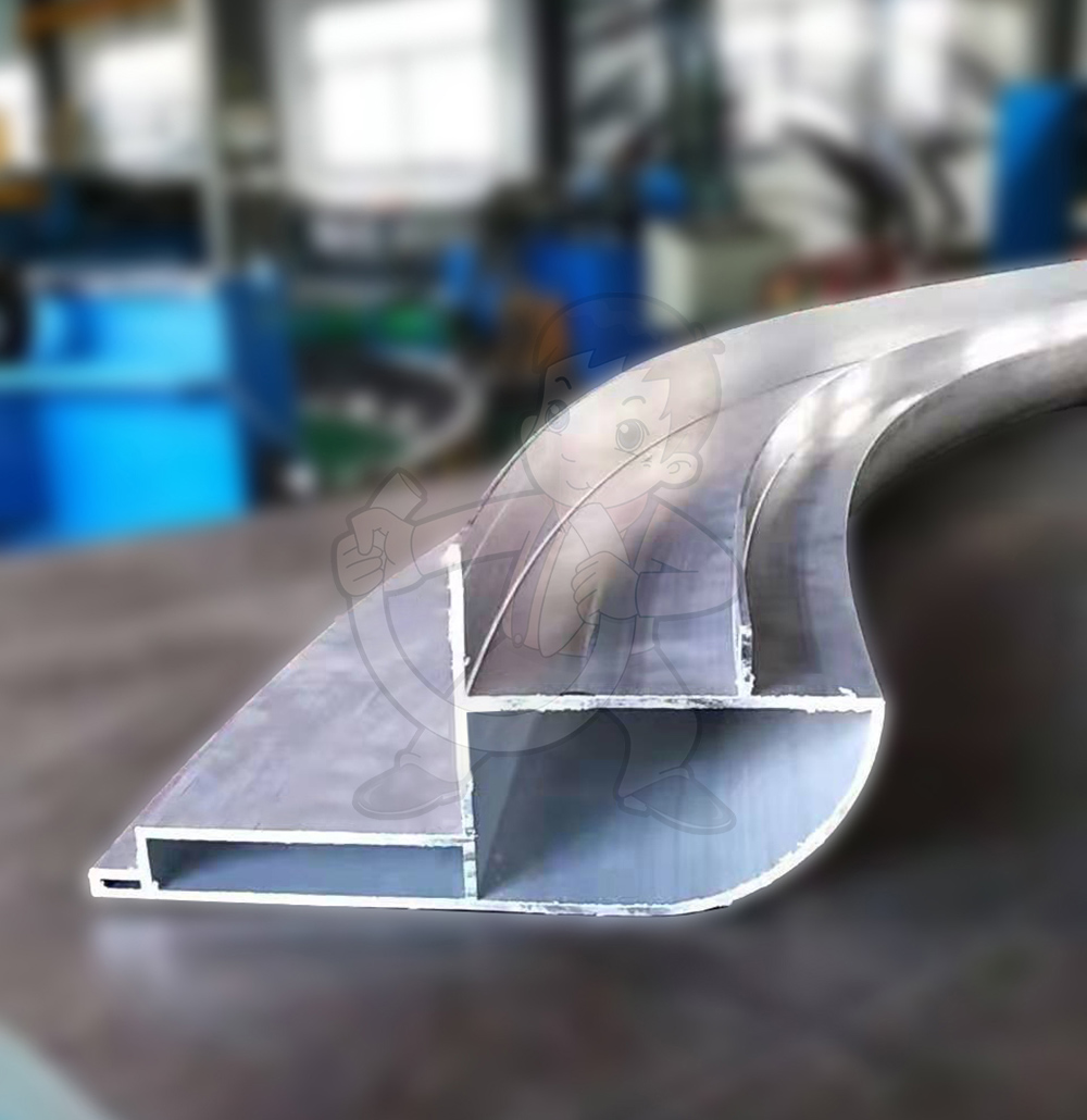 Bending and processing of irregular aluminum profiles