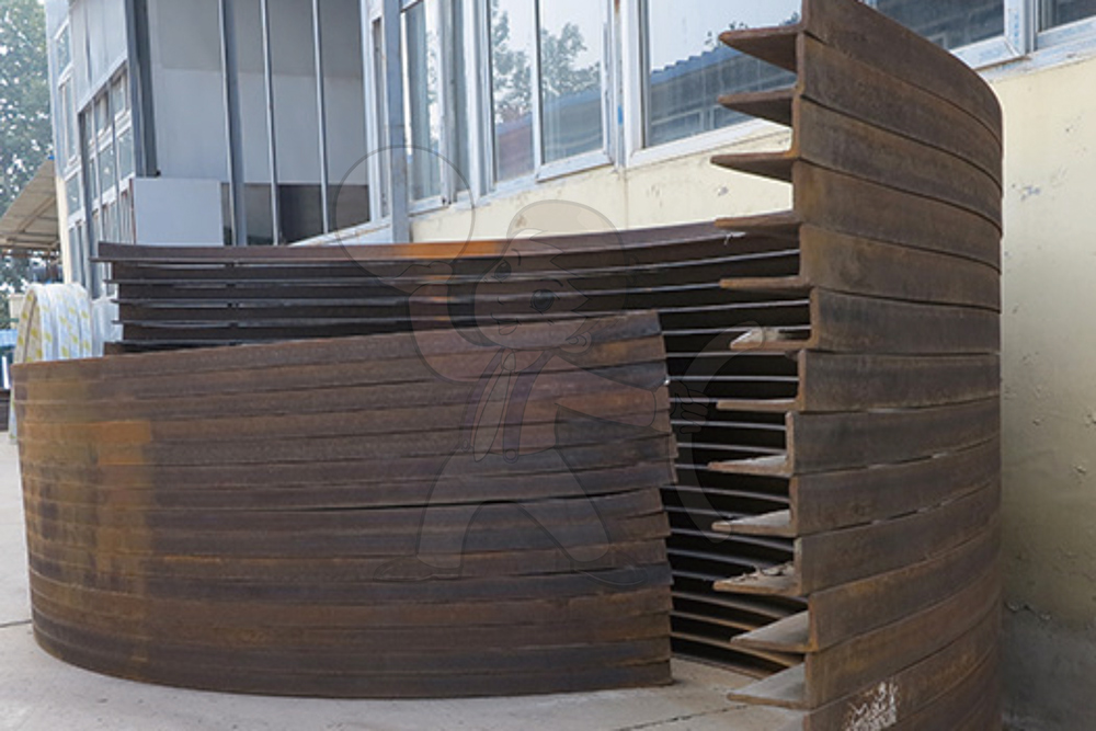 Steel bending processing