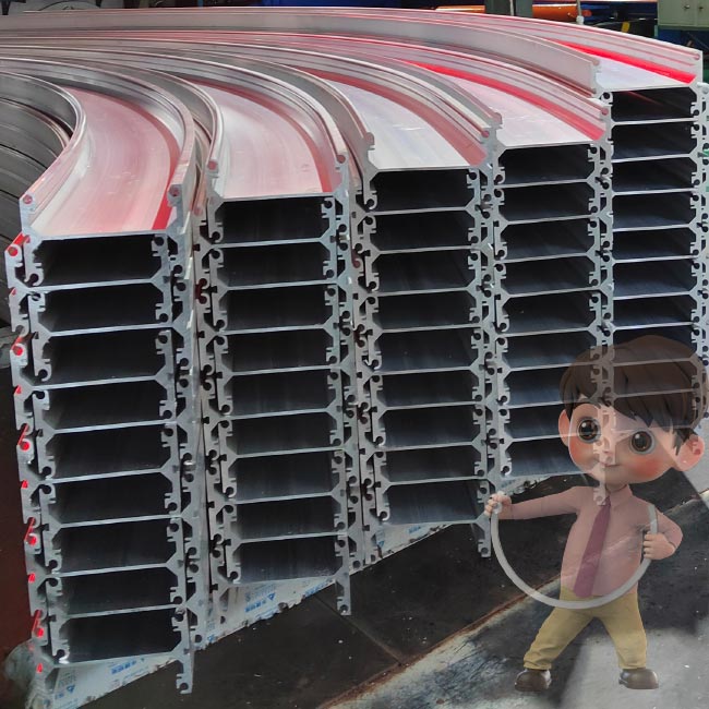 I-shaped aluminum stretch bending for gas film