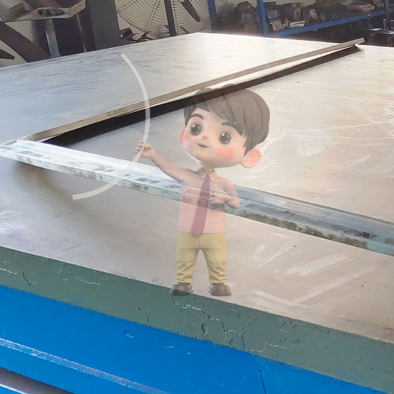 Aluminum alloy double curved strip twisted arc for high-speed rail car windows
