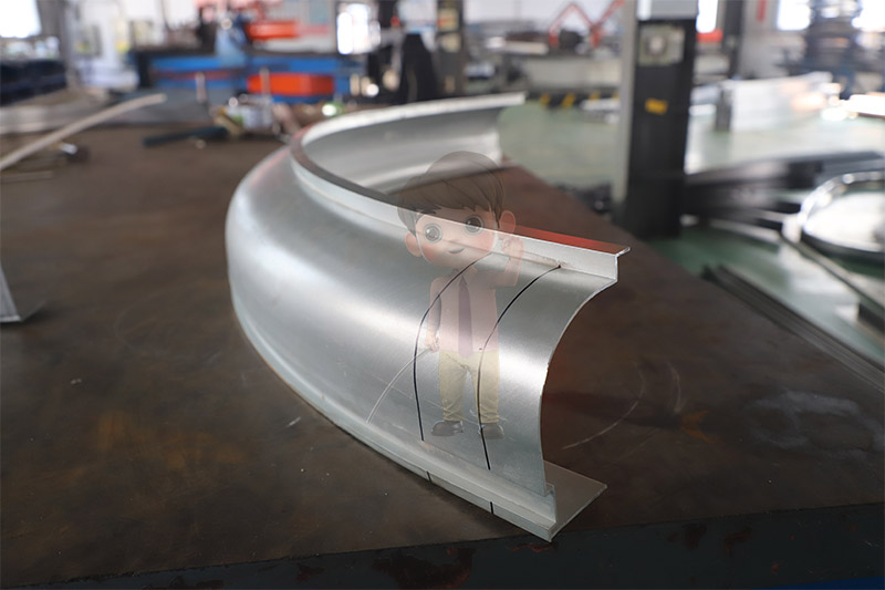 Bending of aluminum profile decorative lines