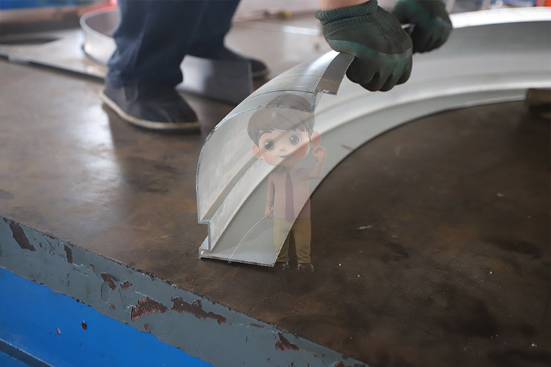 Bending of aluminum profile decorative lines
